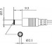 DC LEAD Sraight 2.1mm Male 9mm Short Barrel