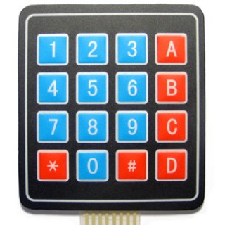 16 Key 4x4 Numeric Keypad