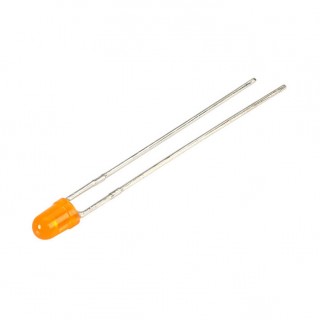 LED 3mm Superbright Diffused Orange