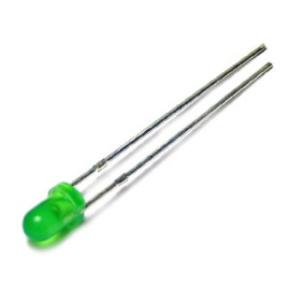 LED 3mm Green Diffused