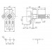 10k Ohms Dual 17mm Linear B Potentiometer