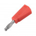 Banana Male Stackable Solder Red