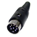 8 Pin Male DIN Connector 270 degree