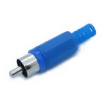 RCA Male Blue Plastic