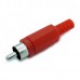 RCA Male Red Plastic