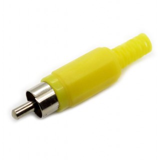 RCA Male Yellow Plastic