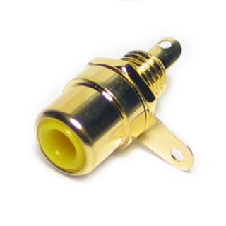 RCA Female Gold Chassis Yellow