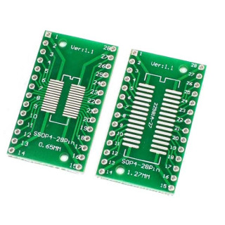 PCB 28 Pin TSSOP 0.65/1.27mm to DIP28