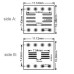 PCB 8 Pin SOIC uSOP to DIP8