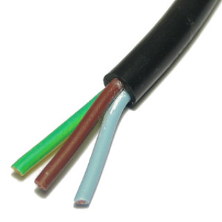 Cable 240V 3 Core Black