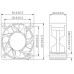 Fan 40x40mm Ceramica 12vdc 7000RPM