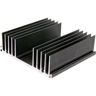 Heatsink Aluminium Black 100x110x33mm 1.3C/W