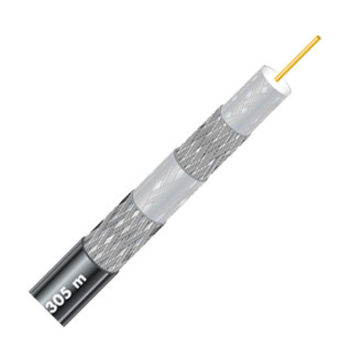 RG6Q 75ohm, Quad Shield Coaxial Cable Per Metre