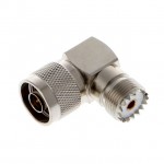 NA13 N-Male to UHF SO239 Female R/Angle Adapter