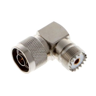 NA13 N-Male to UHF SO239 Female R/Angle Adapter