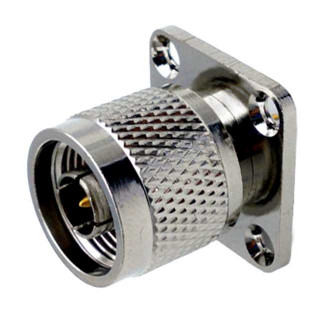 NP12  N male 4 hole Flange Mount