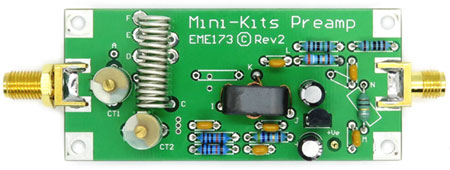 EME173-6M-Rev2 Preamplifier Top View